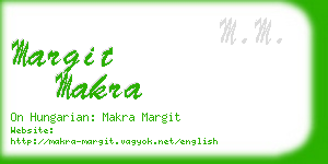 margit makra business card